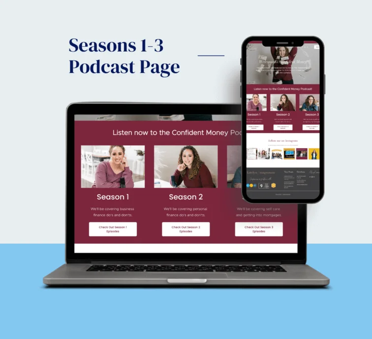 Confident Money Podcast Pages
